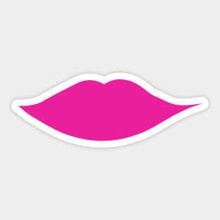 Hot pink lips Sticker